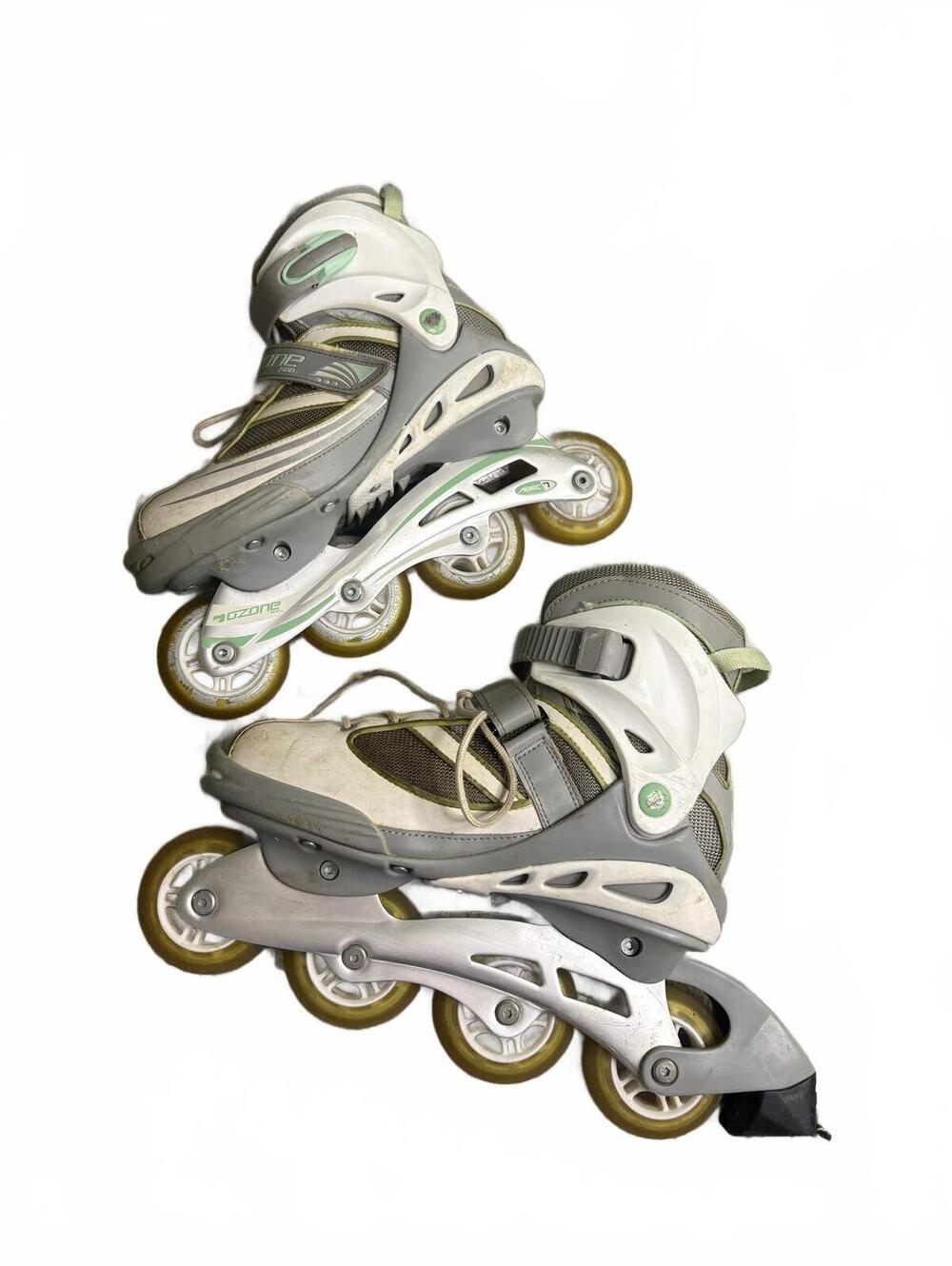 Ozone Inline Roller Skates Size 9 US with Adjustable Straps and Durable Wheels